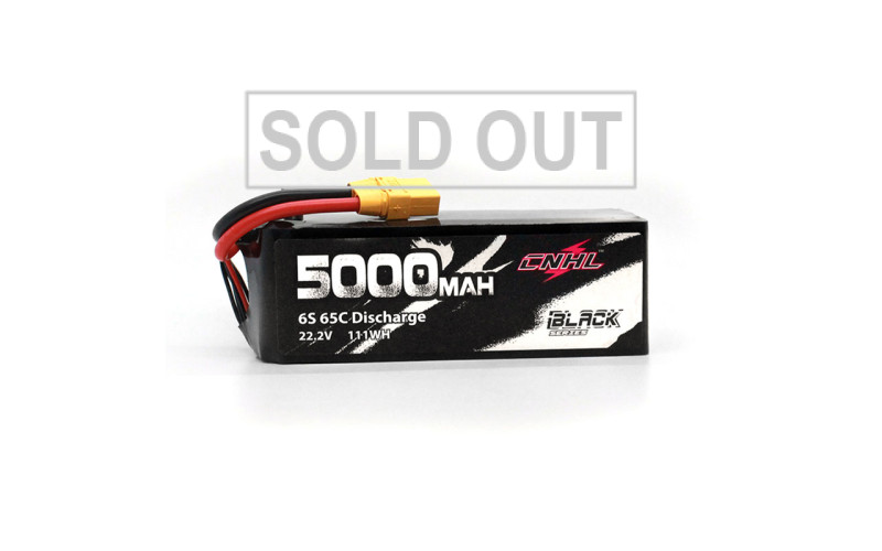 CNHL Black Series 5000mAh 22.2V 6S 65C Lipo Battery